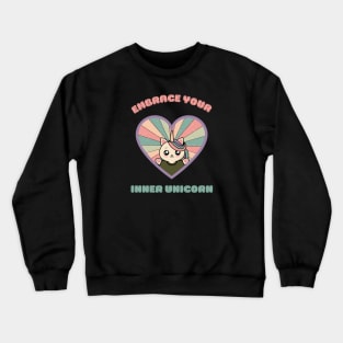 Embrace your inner unicorn - a cute kawaii caticorn Crewneck Sweatshirt